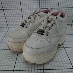 ◇ Θ 【ヨースケ YOSUKE】厚底スニーカー ホワイト系 22.5cm レディース 2910050 E  【1510070004017】