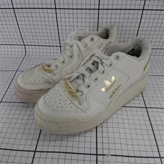 ◇ Θ 【アディダス adidas】FORUM BOLD ホワイト系 ゴールドアクセント レディーススニーカー 24.0cm E  【1510070004192】