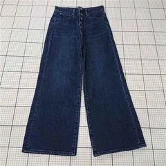 ◇ Θ 【ギャップ GAP】S/519415-00 ワイドレッグ ハイライズ ダークインディゴ レディースデニムパンツ Sサイズ E  【1510070009043】