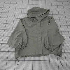 ◇ ⊇ 【レイカズン Ray Cassin】フード付きライトブルゾン ミントグリーン系 Fサイズ レディース E  【1510070008961】