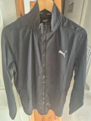 プーマ ブラック ランニング ウィンドブレーカー ジャケット
