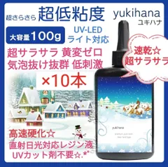 TOMOショップレジン液 ユキハナ10本、コーティング剤つき