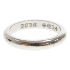 CHROME HEARTS (クロムハーツ) PLAT WEDDING BAND RING ウエディングバンド プラチナリング シルバー ※イニシャル刻印有り