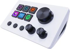 Same-day/next-day shipping. 1628m Stream Control Deck Shortcut Keyboard with 6 Macro Keys and 3 Dials. Improves productivity. Compatible with Excel/Word/Photoshop/Adobe Premiere Pro. Windows 10/Mac 14.0 compatible.