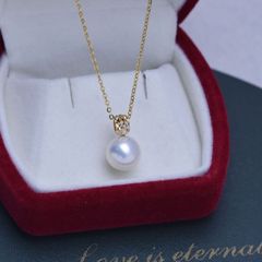 天使の卵 羽根つきパールネックレス ピンクゴールド silver925 | Mercari