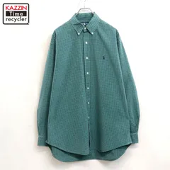 90s vintage RALPH LAUREN チェック柄 ボタンダウン 長袖シャツ メンズ 表記Mサイズ