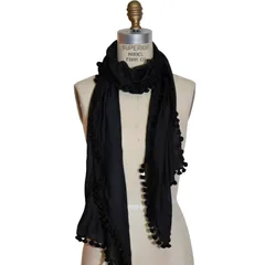 マッタ　matta ボンボン　ストール　ブラック 楽天市場】matta マッタ ストール ボンボン ストール 正規品 200×100