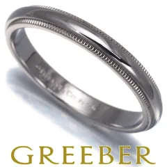 【刻印無し】Tiffany&Co 結婚指輪　9号13号　ミルグレイン 刻印無し】Tiffany&Co 結婚指輪 9号13号 ミルグレイン