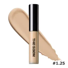 新品 THE SAEM ザセム カバーパーフェクションチップコンシーラー #1.25 Light Beige SPF28 PA++ 6.5g 韓国コスメ【リニューアル商品】（8806164151334）