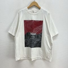 NANGA ナンガ NAG-S22-CS04 ECO HYBRID LOOSE FIT CONTOUR MAP LOGO TEE 半袖Tシャツ ロゴ プリント 地図 F 10129725
