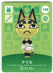 任天堂 Amiiboカード【2弾】 ネコ住人 ナイル 188