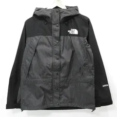 【三重本店】 中古 THE NORTH FACE | ザ・ノースフェイス マウンテンライトデニムジャケット GORE-TEXロゴ刺繍マウンテンジャケット ジップパーカー NPW22135 グレー×ブラック(ナイロンブラックデニム) サイズ：L 【110】