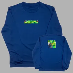 新品 バスケ ロンT ネイビー ドライ 長袖 バスケットボール メンズ レディース キッズ ジュニア ミニバス ロングスリーブTシャツ サイズ 140 150 SS S M L LL 紺 kindadaychara