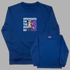 新品 バスケ ロンT ネイビー ドライ 長袖 バスケットボール メンズ レディース キッズ ジュニア ミニバス ロングスリーブTシャツ サイズ 140 150 SS S M L LL 紺 enthusiastic