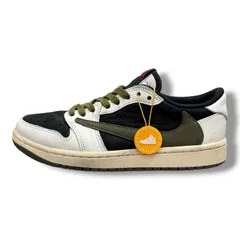 Travis Scott NIKE Women's Air Jordan 1 Low OG Medium Olive コラボ ジョーダン1 スニーカー ナイキ トラヴィススコット ミディアムオリーブ DZ4137-106 24.5cm 1781M