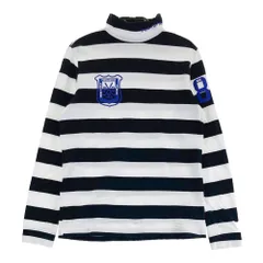 サイズ：1 PEARLY GATES パーリーゲイツ  ハイネック長袖Tシャツ ボーダー柄 ホワイト系 [240101555301] ゴルフウェア レディース ストスト