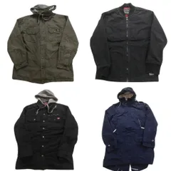 古着卸 まとめ売り ブランドMIX ダック地 ジャケット 4枚セット (メンズ S /M ) ディッキーズ リーバイス アディダス 中古 古着 NC5485