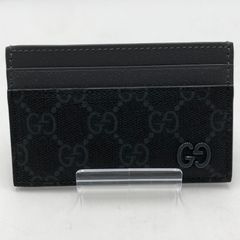 グッチ フラグメントケース ユニセックス ジャンボGG コンパクト 財布 黒 グッチ フラグメントケース ユニセックス ジャンボGG コンパクト 財布