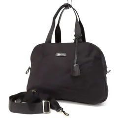 WJ25009 美品 agnes b.VOYAGE アニエスベー ボヤージュ CORDURA コーデュラナイロン 2WAY ボストンバッグ ショルダーバッグ 旅行鞄 鍵付き 黒 ブラック