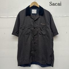 sacai　S刺繍ロゴ PIQUE ピケ 半袖シャツ 即完売モデル】SACAI サカイ S刺繍ロゴ PIQUE ピケ 半袖シャツ 2