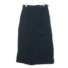 美品 Gramicci グラミチ 裏起毛 ミモレ丈 ラップスカート M ブラック レディース 古着