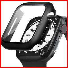 PC素材 45mm 強化ガラス アップルウォッチ 11/10/9/8/7/6/5/4/SE3/SE2/SE 保護用カバー 超薄型 Series 高耐久 ケース 耐衝撃 高透過率 Watch用 指紋防止 for for Apple Watch用 Apple カバ