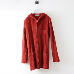 1996AW ヴィンテージ イッセイミヤケ ISSEY MIYAKE 中綿 プリーツ フーデッド コート M｜レッド アウター 羽織【2400014592894】のサムネイル
