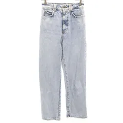ZARA ザラ ハイウエスト デニムパンツ 34 ライトブルー ジーンズ レディース 古着