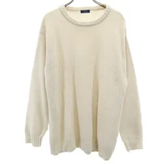 ITEMS URBAN RESEARCH アイテムズ アーバンリサーチ 長袖 ニット M ホワイト セーター メンズ 古着