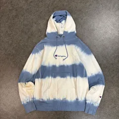 Champion Reverse Weave Tie-dye Hoodie Pullover チャンピオン リバースウィーブ スウェット パーカー フーディー タイダイ 青単 単色タグ メンズ XL ビッグサイズ C3-N107