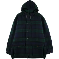 古着 90年代 ラルフローレン Ralph Lauren POLO by Ralph Lauren ブラックウォッチチェック ウールパーカー USA製 メンズL相当/eaa595893