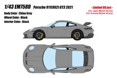 新品 EIDOLON 1/43 ポルシェ 911 (992) GT3 2021 チャイナグレー 完成品ミニカー EM758D [佐川急便]のサムネイル