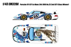 新品 EIDOLON 1/43 ポルシェ 911 GT1 ルマン24時間 1996 No.25 2位 (GT1クラスウィナー)  完成品ミニカー EM328A [佐川急便]のサムネイル