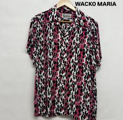 M】WACKO MARIA レオパード オープンカラーシャツ 半袖 レーヨン