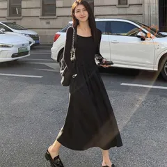ロングワンピース フレア 秋冬 レディース ロング ギャザー 長袖 Aライン ニット 秋冬服 秋 冬 ニットワンピ 長袖ワンピース