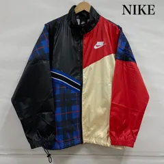 ナイキ ナイロンジャケット ウインドブレーカー スポーツ ロゴ 刺繍 チェック メンズ L ISItems【USED】【古着】【中古】50144599