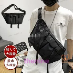 ボディバッグ メンズ 大きめ ウエストポーチ 仕事用 ナイロン メッセンジャーバッグ 防水 斜めがけ ワンショルダー 男性 カジュアル 多機能