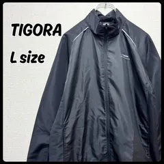 TIGORA ジャージ トラックジャケット スポーツウウェア ウィンドブレーカー Lサイズ ブラック メンズ ティゴラのサムネイル