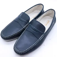 ジェオックス ローファー スリッポン ブランド ドライビングシューズ 靴 メンズ 41.5サイズ ネイビー GEOX 【中古】のサムネイル