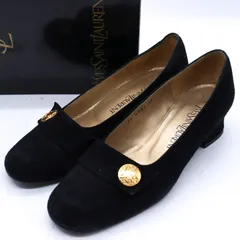 イヴ・サンローラン パンプス ブランド スウェード シューズ 靴 黒 レディース 36サイズ ブラック YVES SAINT LAURENT 【中古】のサムネイル
