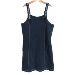 ポンポネット ワンピース トップス チュニック ノースリーブ キッズ 女の子用 M(150)サイズ ネイビー pom ponette 【中古】