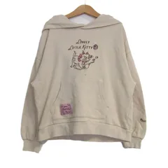 メゾピアノ パーカー トップス プルオーバー スウェット リトルキティ キッズ 女の子用 S(140)サイズ ベージュ Mezzo Piano 【中古】