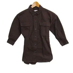 チャオパニックティピー 長袖シャツ トップス チュニック キッズ 女の子用 M(110-120)サイズ ブラウン CIAOPANIC TYPY 【中古】