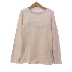 メゾピアノ 長袖Ｔシャツ トップス レース キッズ 女の子用 M(150)サイズ ピンク Mezzo Piano 【中古】