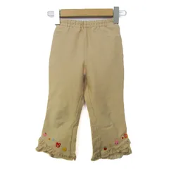 ミキハウス パンツ ボトムス スウェット フリル ホットビスケッツ キッズ 女の子用 110サイズ ベージュ MIKIHOUSE 【中古】