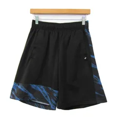 アシックス ショートパンツ ボトムス ハーフパンツ スポーツウエア メンズ Sサイズ 黒×青 asics 【中古】