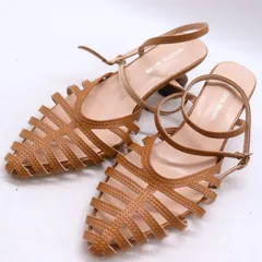 ビューティフルシューズ サンダル グルカサンダル ストラップ ブランド 靴 レディース 37サイズ ブラウン beautiful shoes 【中古】