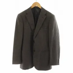 グリーンレーベルリラクシング ユナイテッドアローズ green label relaxing ハウンドトゥース BW NT 2PP ジャケット テーラード 千鳥格子 総裏地 センターベント 46 M 茶 ブラウン 3122-110-0882 /NQ