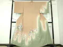 平和屋着物○十日町 加賀草木友禅の第一人者 田村哲彦 訪問着 壺垂れ