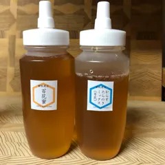増量！【非加熱・生はちみつ】百花蜜300g&からすたらのき百花蜜250g(2本)